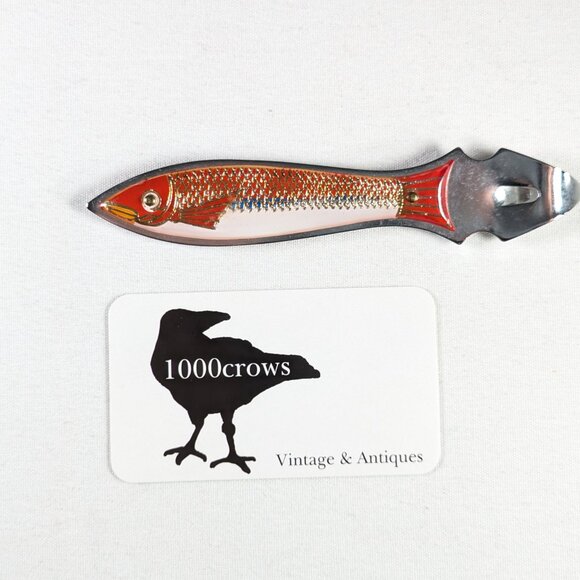 Colourful metal fish bottle opener, fishing buddy gift stocking stuffer - Picture 6 of 7